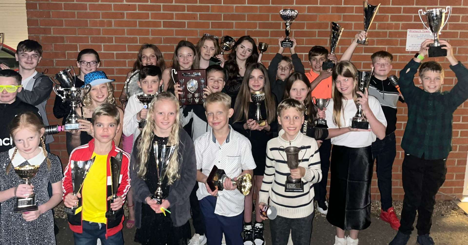Winners at Wisbech Swimming Club's awards night