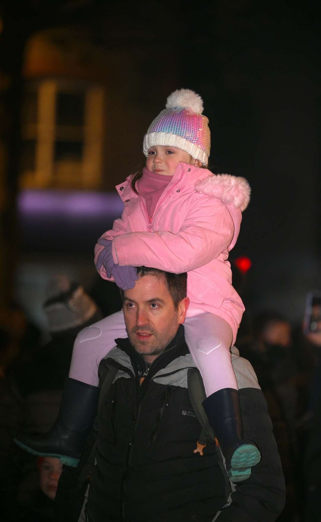 March Christmas lights switch on