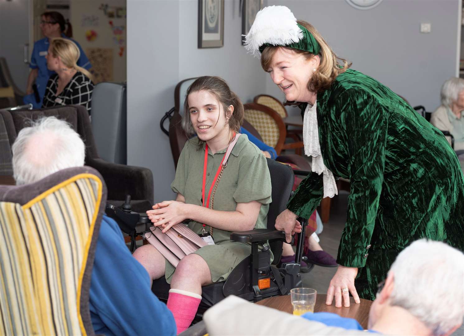 Sophie introduces the High Sheriff to come of the residents