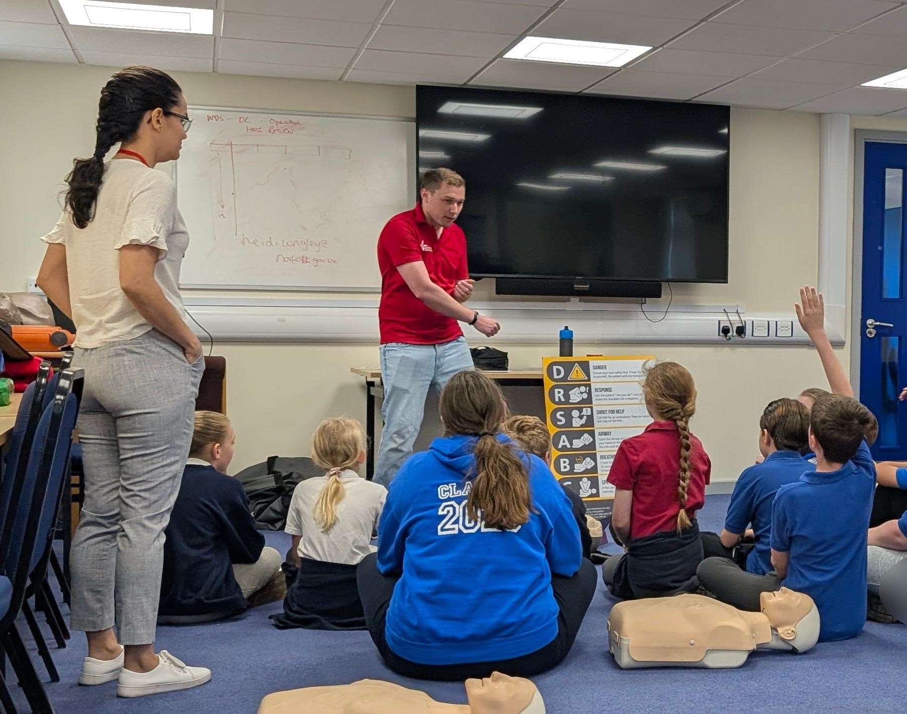 Pupils enjoy the Crucial Crew event