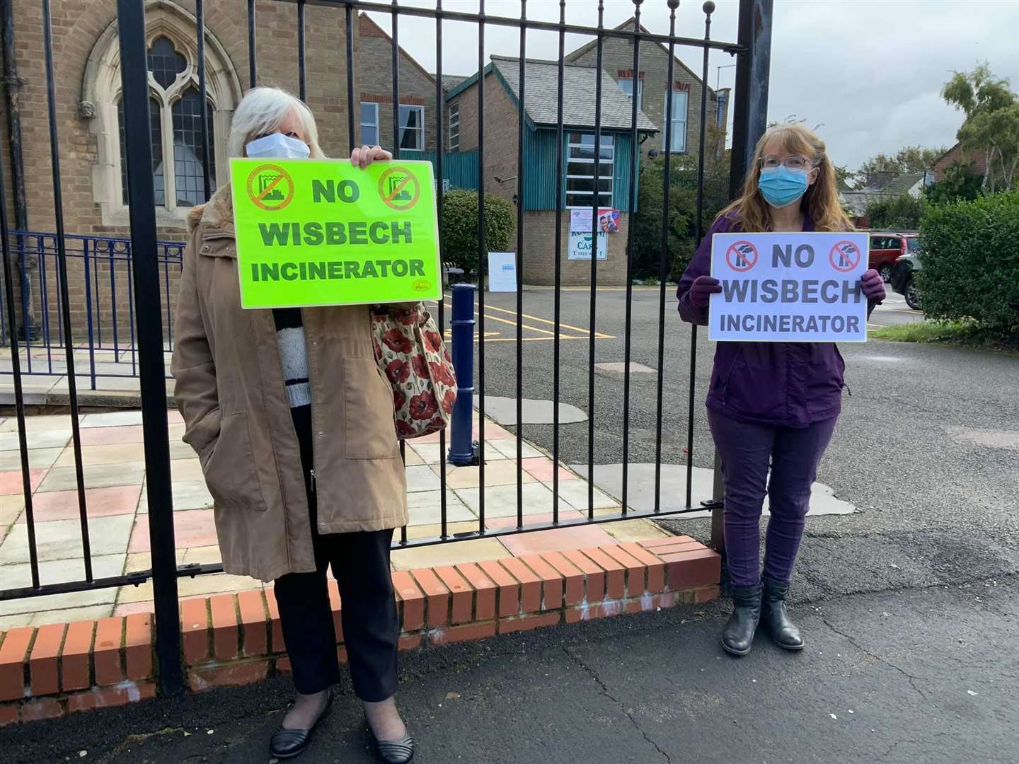 Protestors have been outside venues where MVV Environment Ltd have been holding their consultation exhibitions. Photo: Kim Taylor. (42530201)
