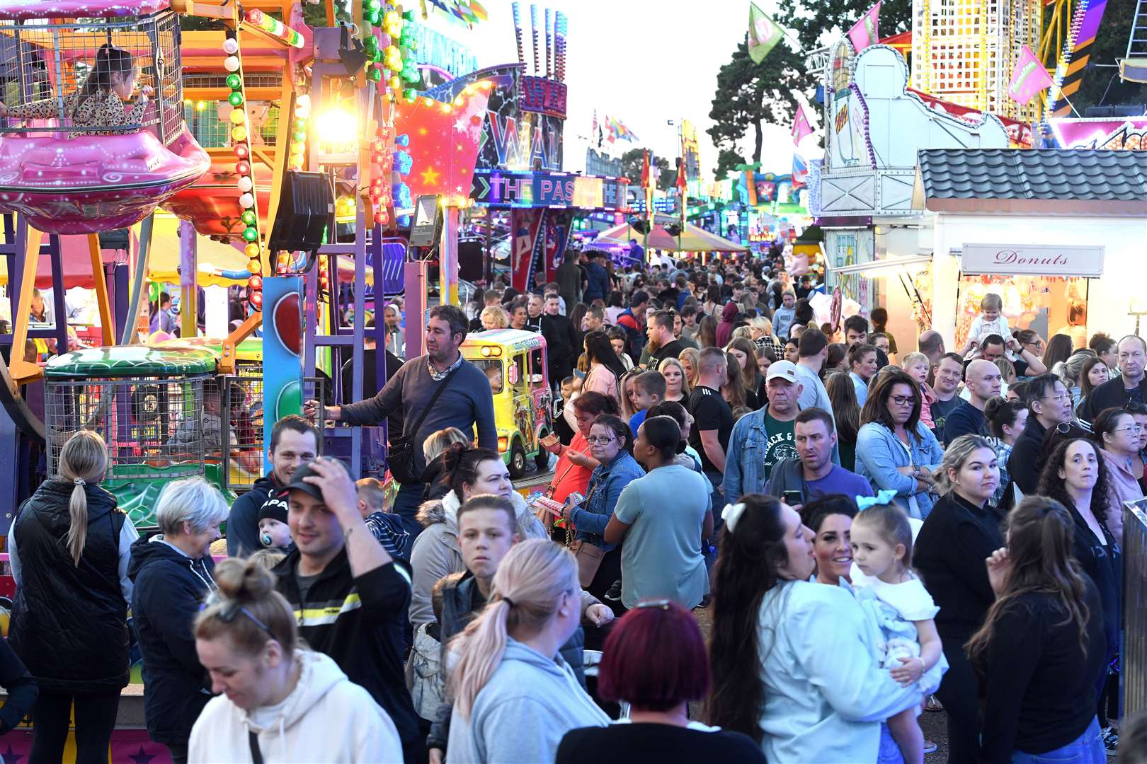 First night of the Mart in Wisbech opened by the Mayor of Wisbech Andrew Lynn saw crowds joyfully pack the fun fair for the first time in two years in September.