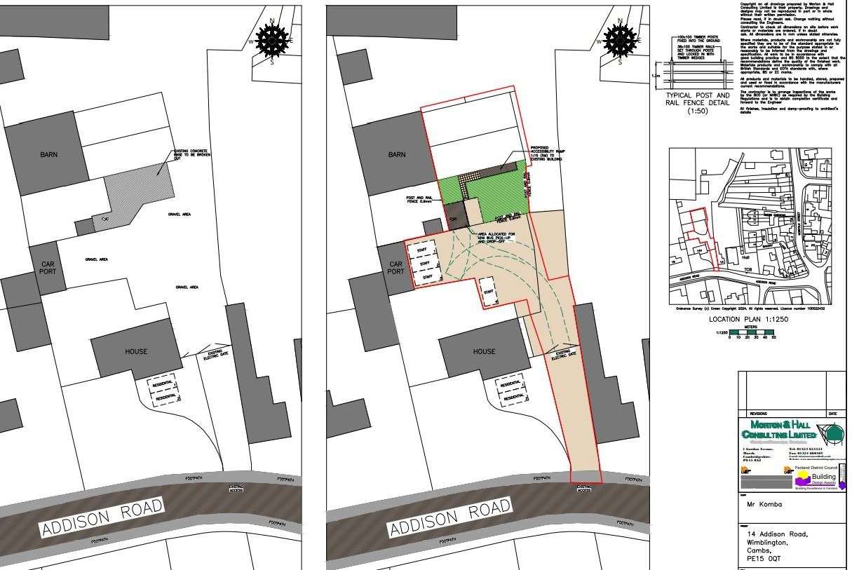 A plan showing the location of the site of the proposed learning centre