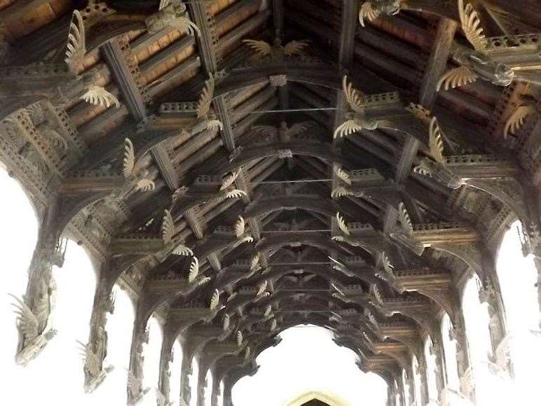 Visitors will have a chance to view the famous angel roof at St Wendreda's Church in March as part of the Heritage Open Days..