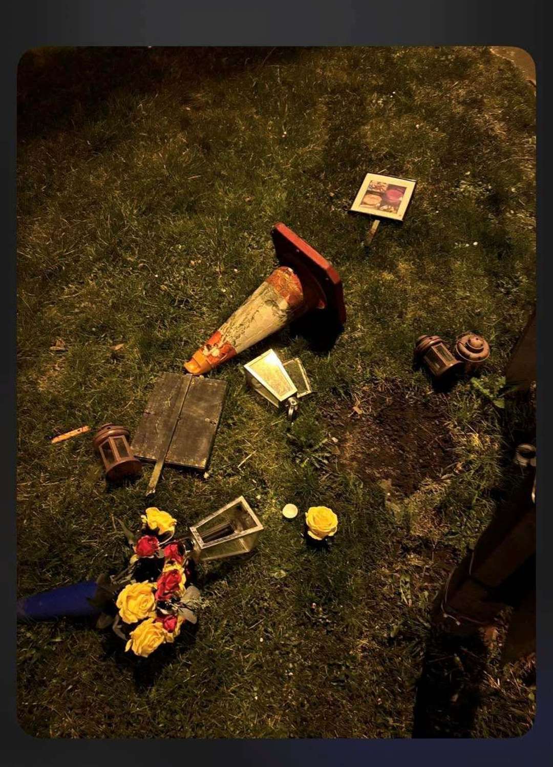 Vandals have desecrated the memorial to teenager Jack Green prompting an outpouring of anger from within the community