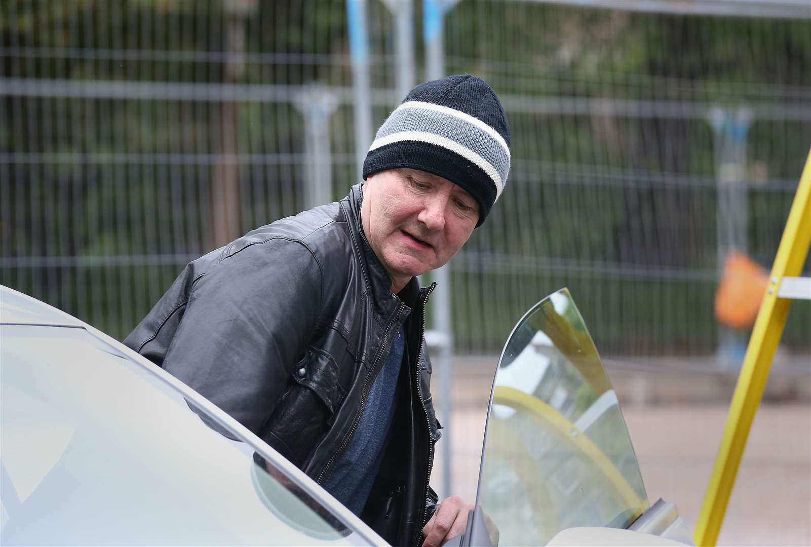 Irvine Welsh on the set of the film Trainspotting 2 in Edinburgh in 2016 (Andrew Milligan/PA)