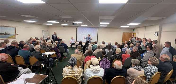 MP Sir John Hayes held a public meeting for concerned residents