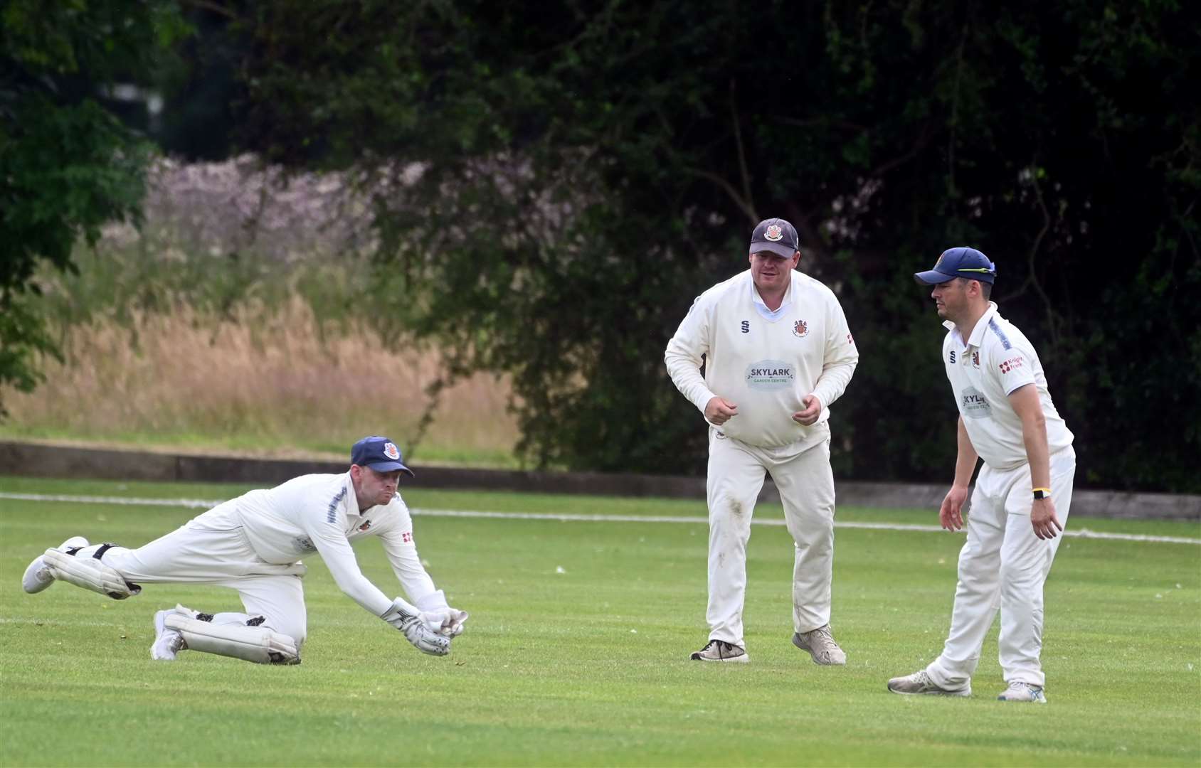 Wisbech v Sudbury cricket action