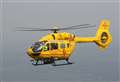 Air ambulance sent to scene of man in serious condition after fall