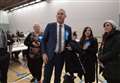 General Election 2019: Cheers as Conservative Steve Barclay arrives at the count at Wisbech Hudson Leisure Centre 