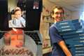 Colleagues spring surprise for doctor forced to miss daughter’s first birthday