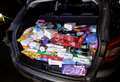 Shoplifter caught with £1,000 haul in car