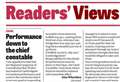 Your letters on crime, health and politics