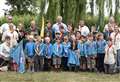 Bronze-winning youngsters from 2nd Chatteris Beavers receive badges from MP Steve Barclay