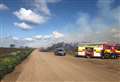 Arson attack ties up fire crews 