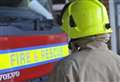 Emergency services urging motorists to avoid town road while they tackle flat blaze