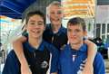Trio set new bests on big stage