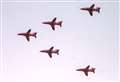 Red Arrows spotted in skies above village