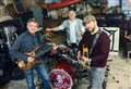 Blues band playing at village hall in aid of church