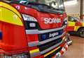 Car catches fire after colliding with barrier