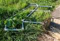 Vandals rip out hand rail and drop litter at beauty spot