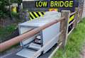 Railway bridge is hit again