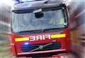 Firefighters help to release person trapped after collision 