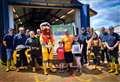 Eight-year-old treks 60 miles for the charity he admires