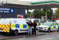 Three men launch attack on another at petrol station
