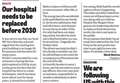 Letters on hospital, road death, gender identity and politics
