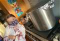 Willow, 9, launches Sunday Soup with a Smile scheme from Walpole St Peter home