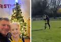 Watch as dad celebrates son’s first goal since finishing cancer treatment