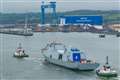 Royal Navy’s newest warship takes to water for first time in Scotland
