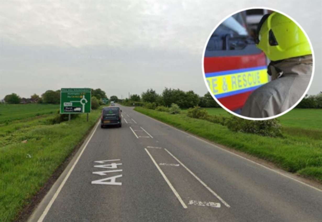Crash sees fire crews use specialist equipment to free person