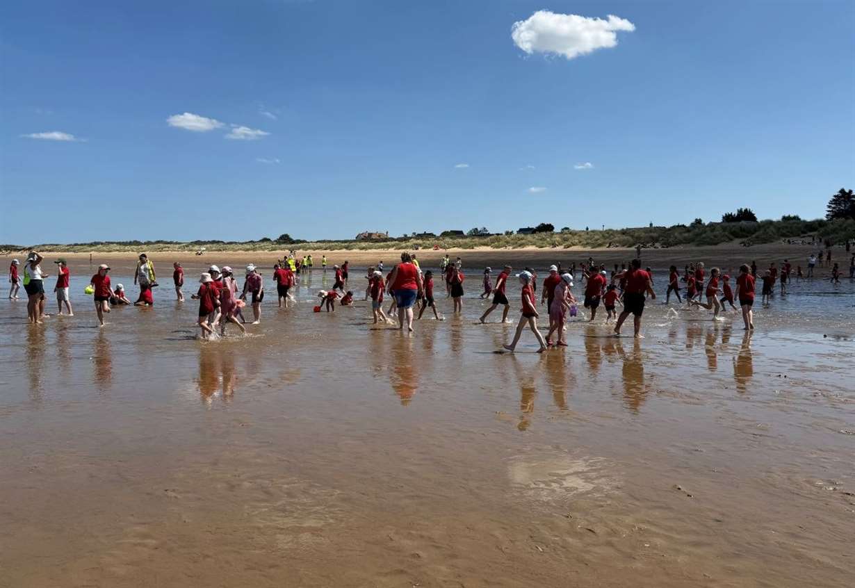 Memories for a lifetime as pupils pay a trip to the beach