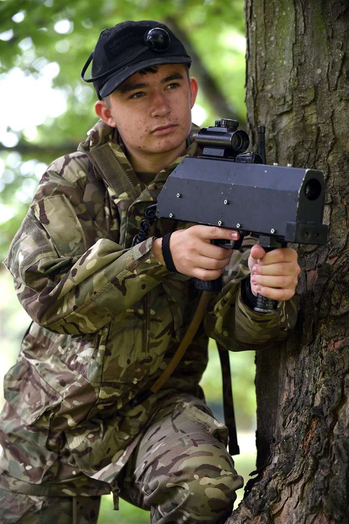 Cambridgeshire ACF Camp at Thetford. Cadet Lance Corporal Crane.