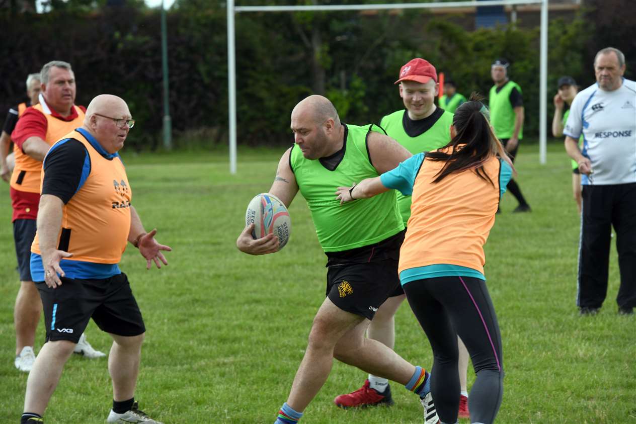 Walking Rugby Tournament at March rugby club. (49105947)