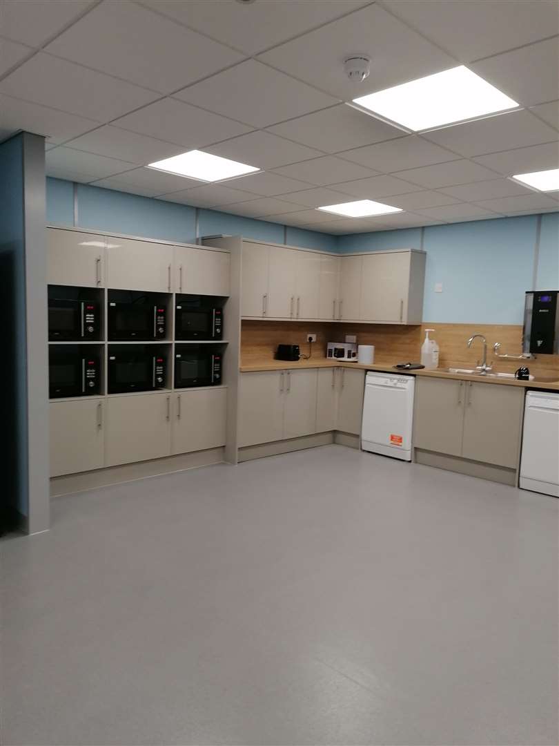 Aerotron is a family run firm that believes in supporting staff's well-being and provides top of the range facilities to help with that, like this newly fitted staff kitchen. (41922724)