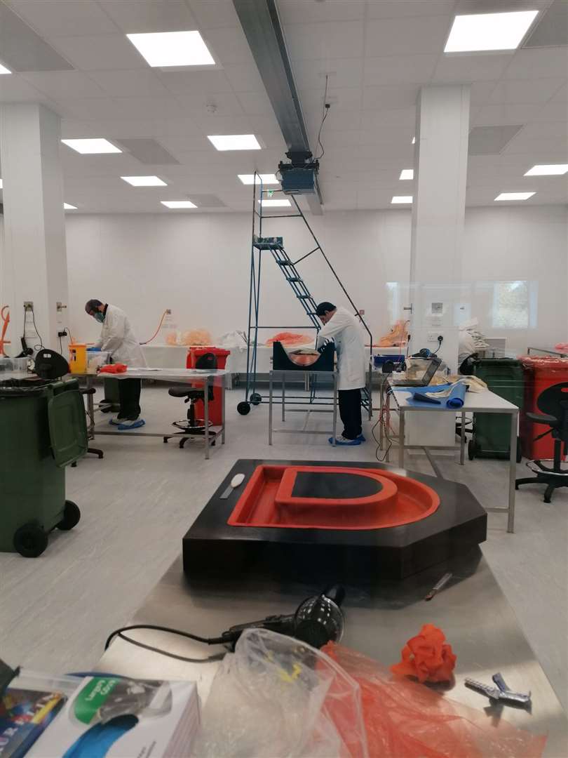Staff at Aerotron are all highly skilled at what they do, the process is very labour intensive. (41922712)