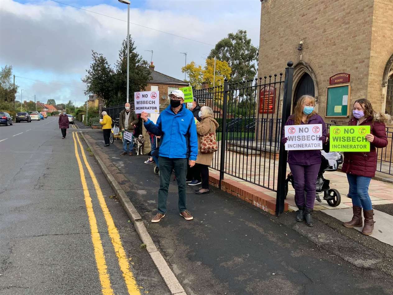 Protestors have been outside venues where MVV Environment Ltd have been holding their consultation exhibitions. Photo: Kim Taylor. (42530217)
