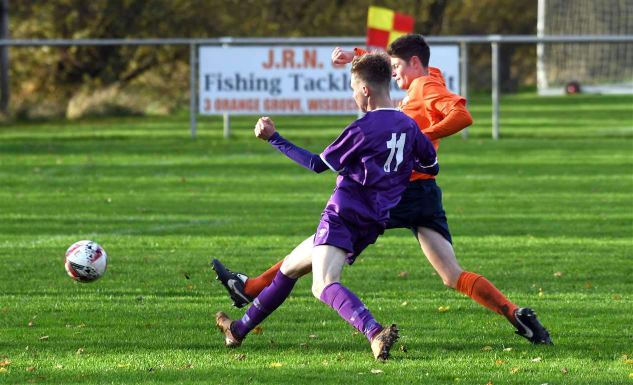 Harvey Neale opens the scoring for the Saints.