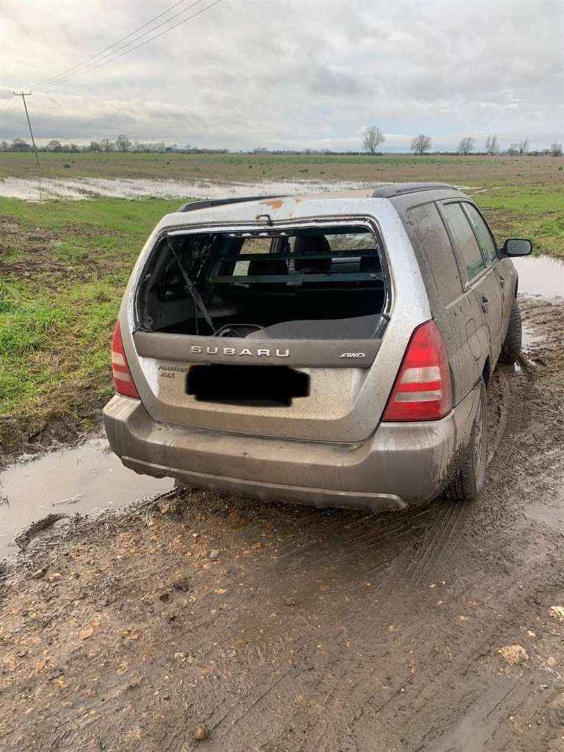 This Subaru had been linked to hare coursing. (43726635)