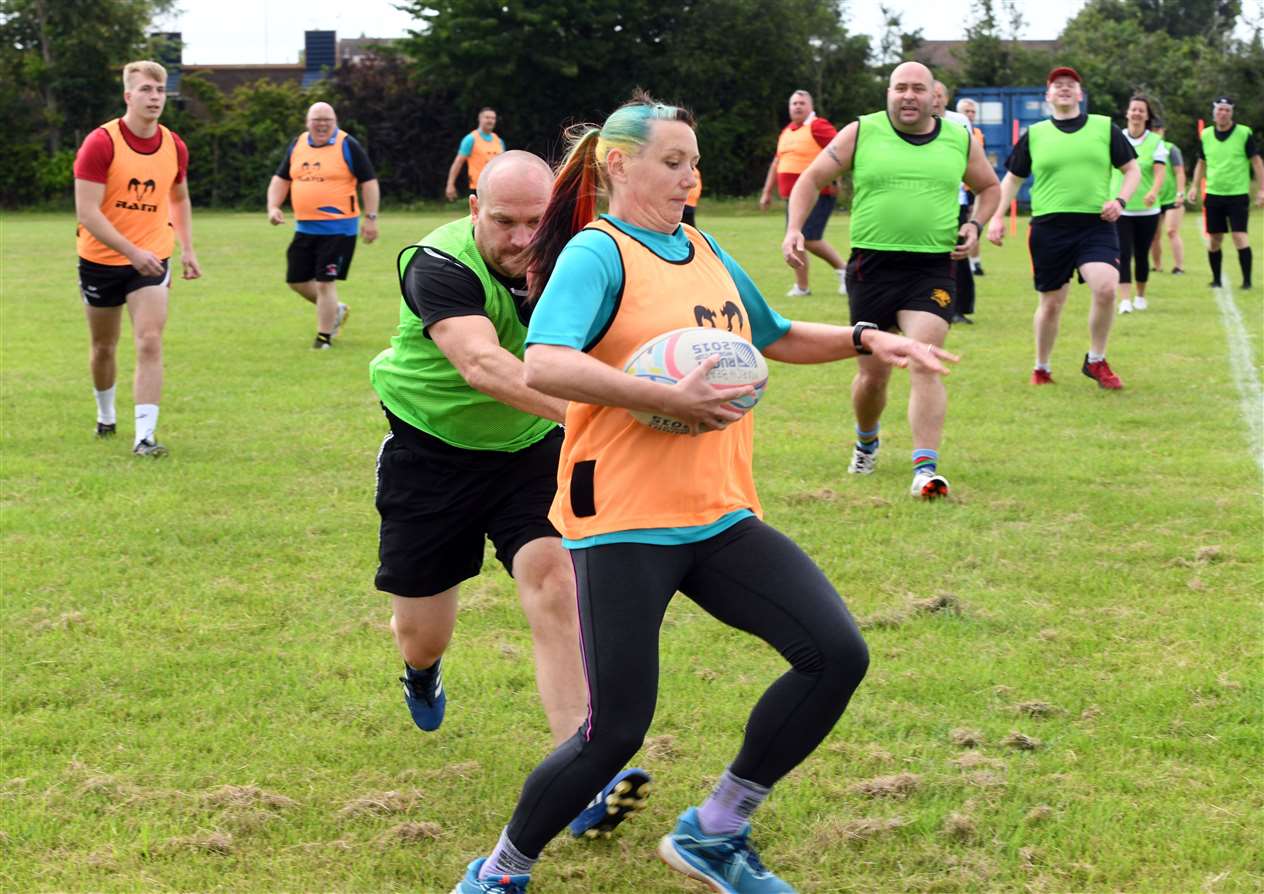 Walking Rugby Tournament at March rugby club. (49106593)