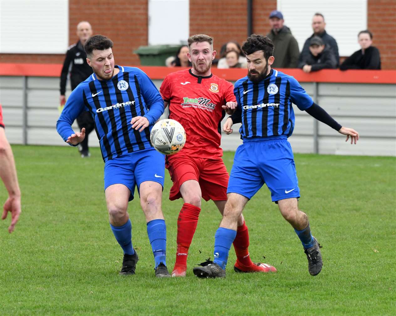 Action from Wisbech Town Reserves v Farcet United.