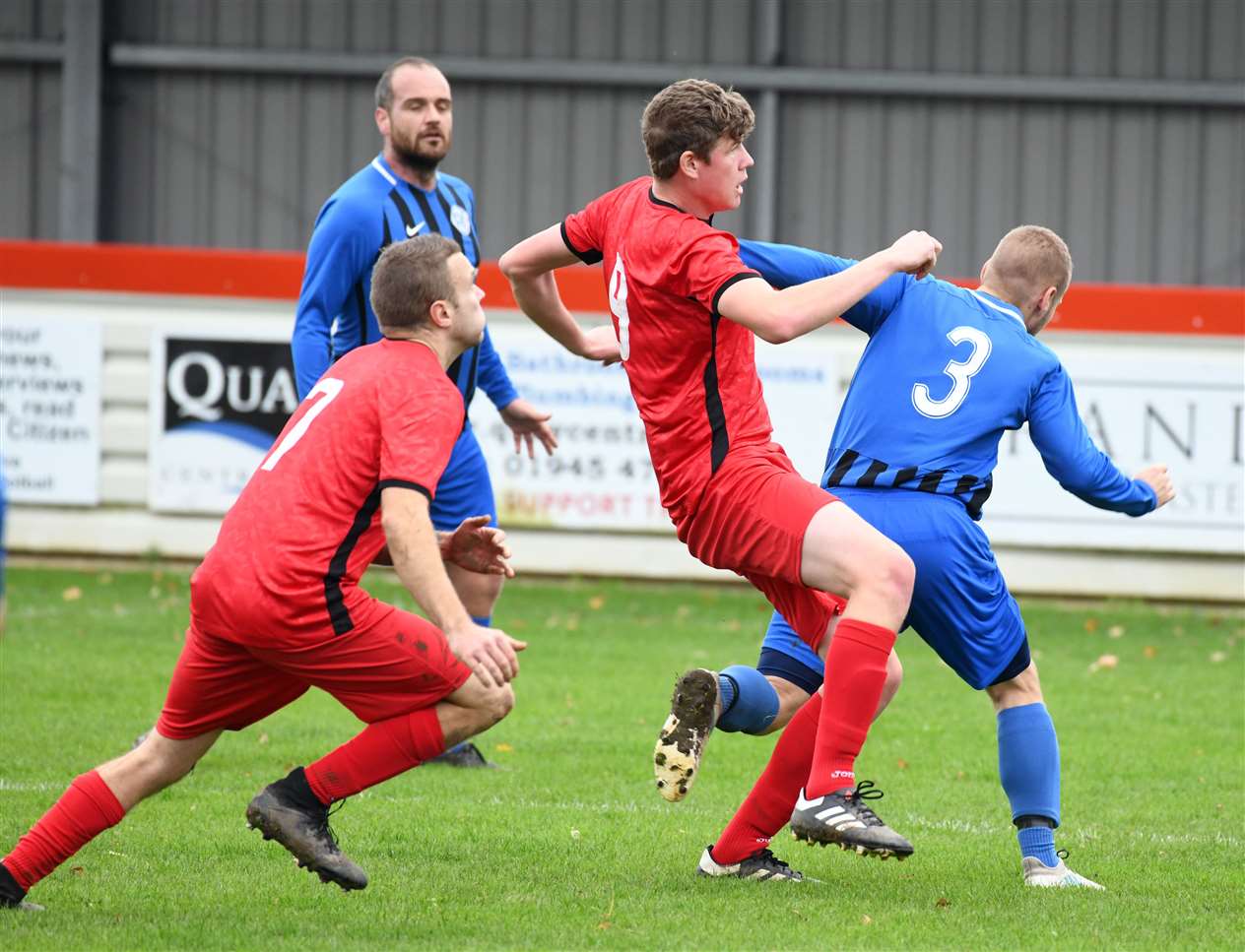 Action from Wisbech Town Reserves v Farcet United.