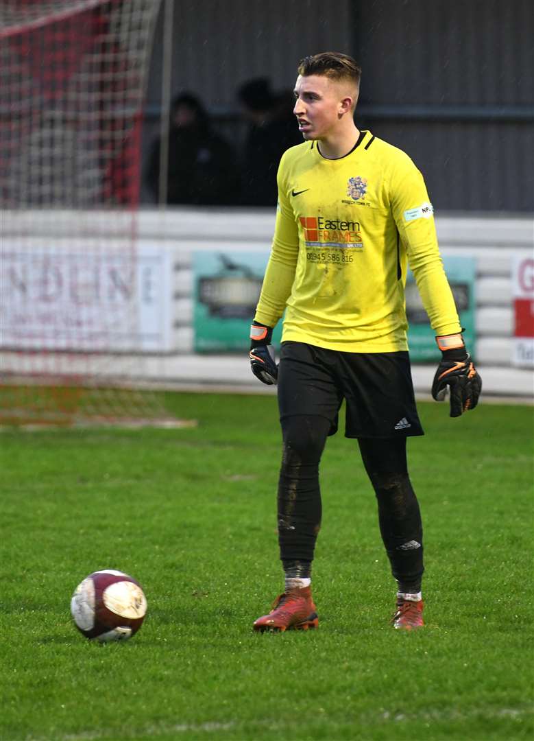 Wisbech keeper Sam Wilson.