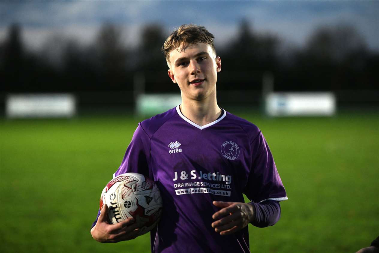 Harvey Neale with the match ball.