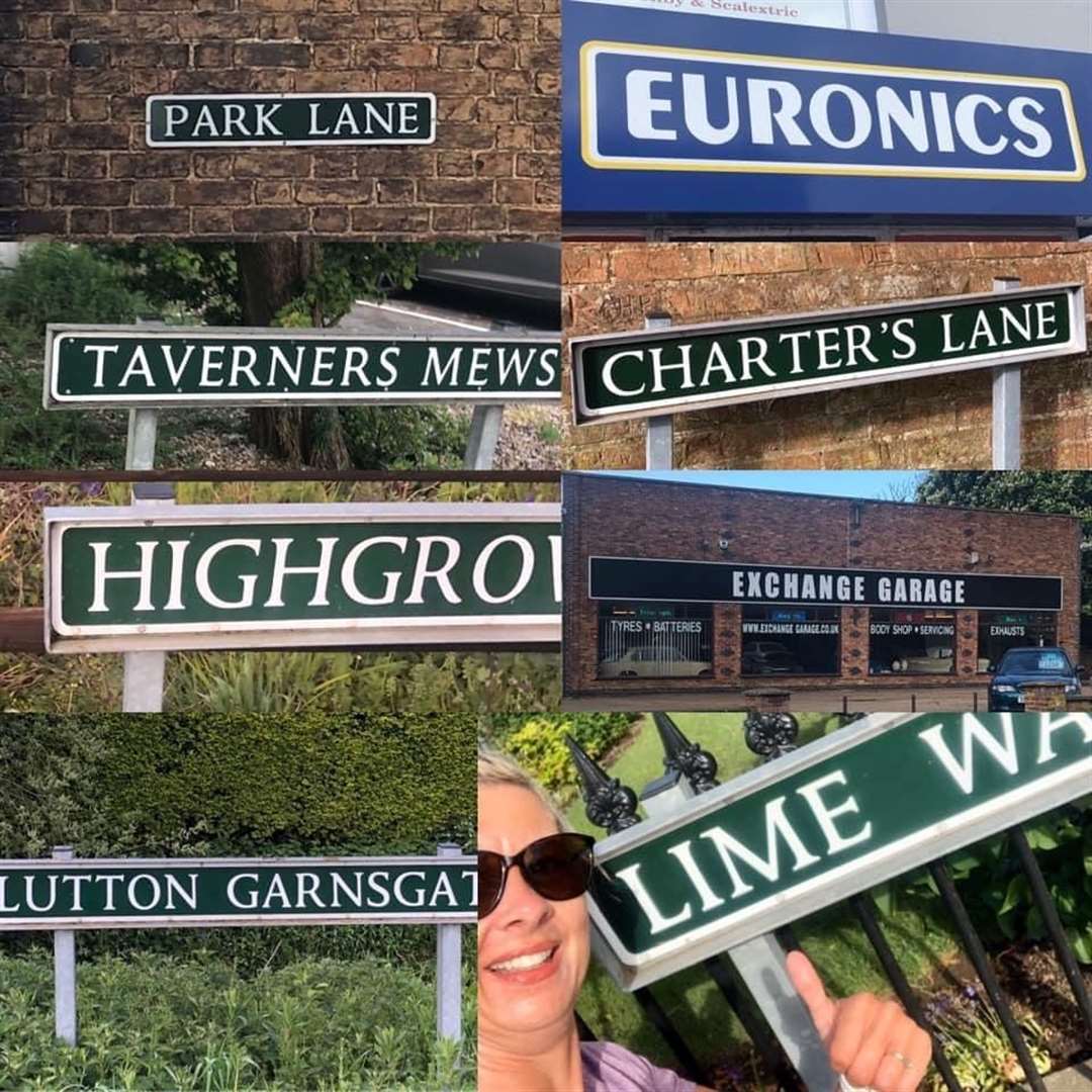 Runners spelling out their names (34424353)