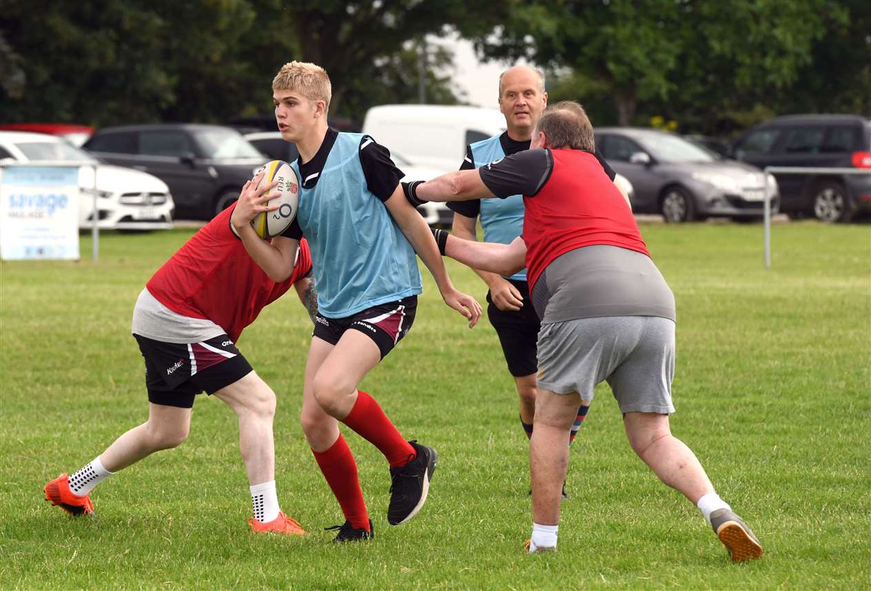 Walking Rugby Tournament at March rugby club. (49105984)