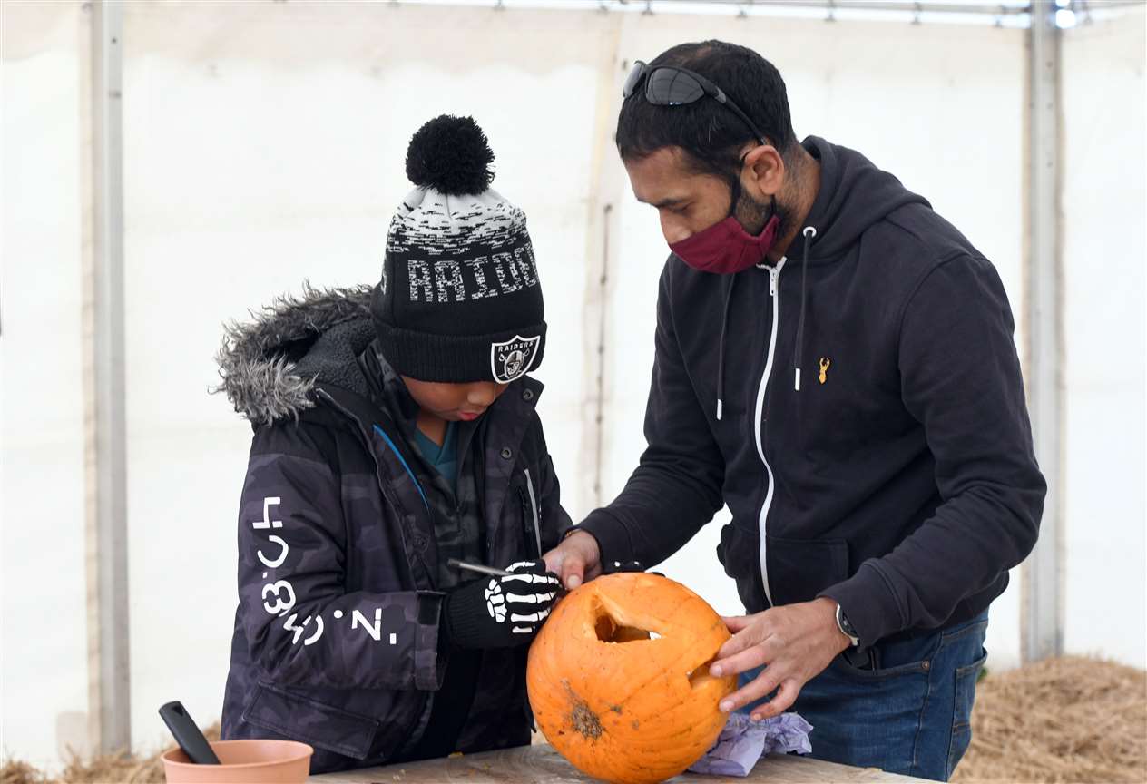 Skylark pumpkin carving and picking..Joshan Parmar and Hitesh Parmar. (42846830)